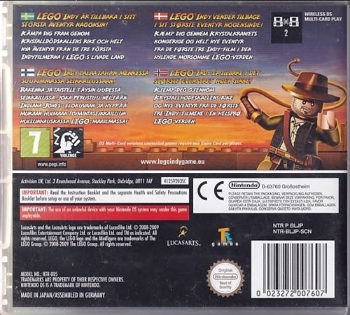 LEGO Indiana Jones 2 The Adventure Continues - Nintendo DS (B Grade) (Genbrug)